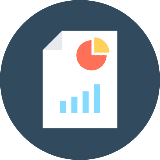 Analytics seo and web profits bar chart icon
