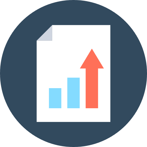 Analytics stats bar chart analytics icon