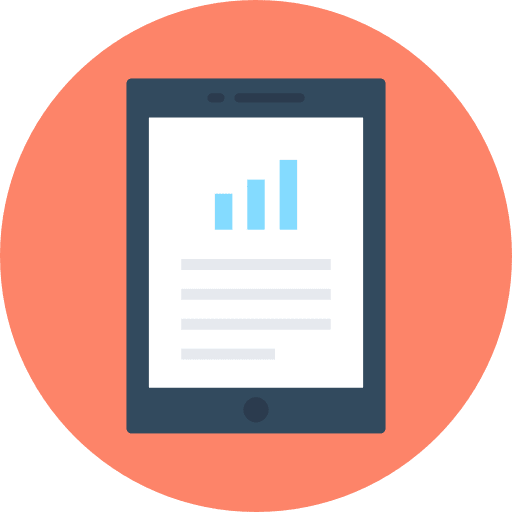 Analytics stats business bar chart icon