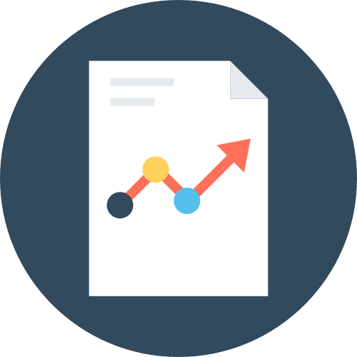 Analytics stats seo and web business icon