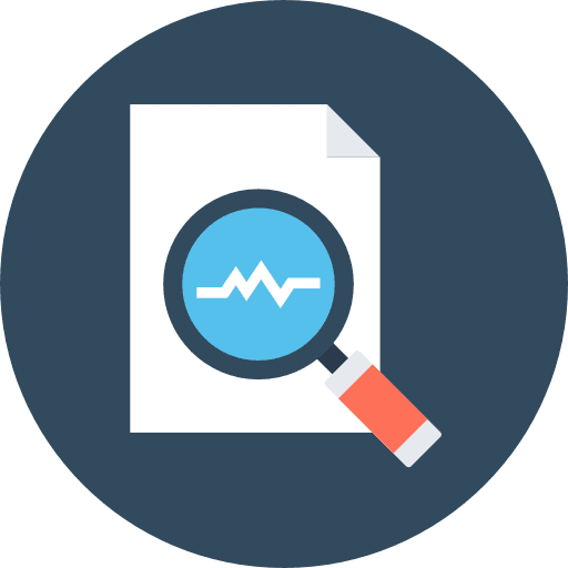 Seo file seo and web loupe icon