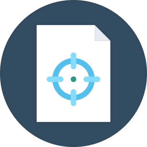 Target seo and web archive file icon