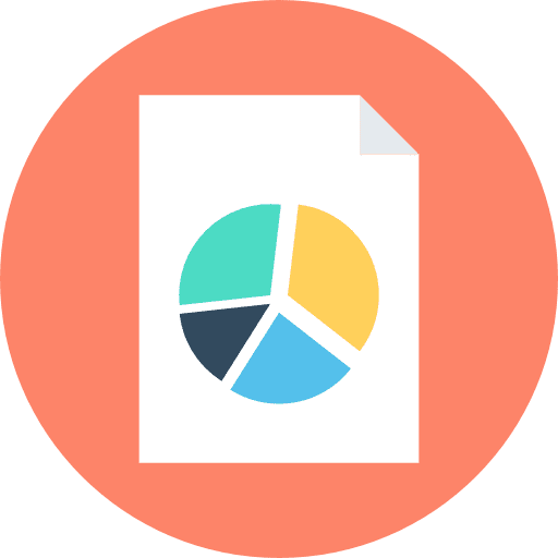 Analytics seo and web business stats icon