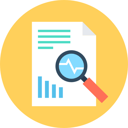 Analytics seo and web statistics stats icon