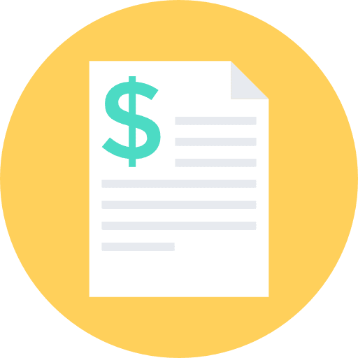 Contract diploma education certificate icon