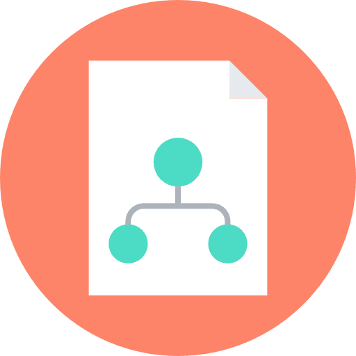 Hierarchy structure seo and web diagram hierarchy structure icon