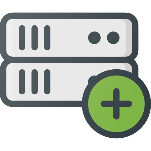 Database ui servers hosting icon