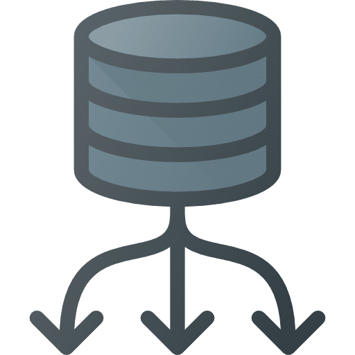 Database multimedia servers network icon Database multimedia servers network icon