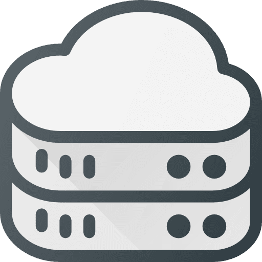 Database servers multimedia hosting icon Database servers multimedia hosting icon