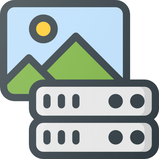 Database storage technology ui icon Database storage technology ui icon