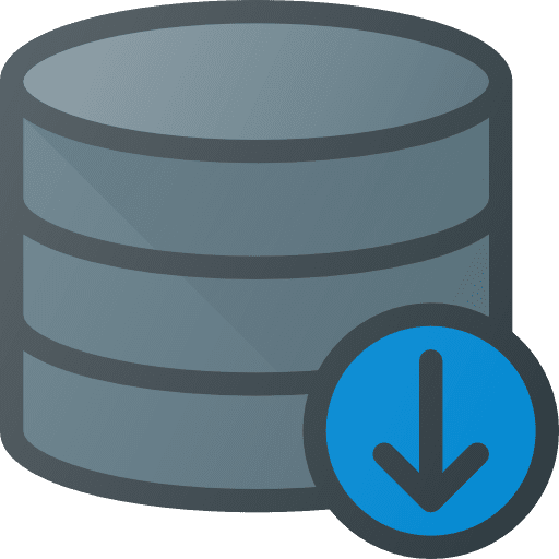 Database technology database servers icon Database technology database servers icon