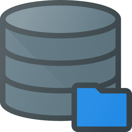 Database technology servers hosting icon Database technology servers hosting icon