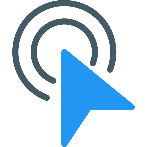 Clicking mouse cursor multimedia icon Clicking mouse cursor multimedia icon