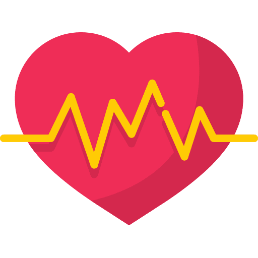 Cardio cardio heart beat shapes and symbols icon