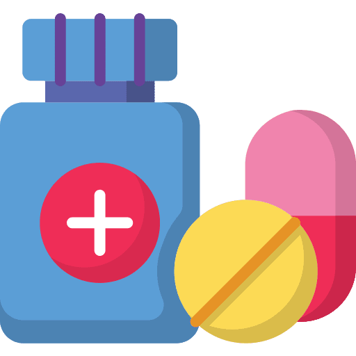 Medicine pill capsules medical icon