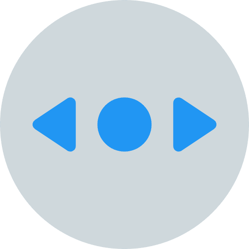 Scroll left right shapes and symbols icon Scroll left right shapes and symbols icon