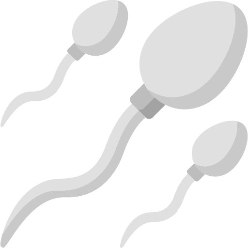 Sperm healthcare and medical fertilization life icon