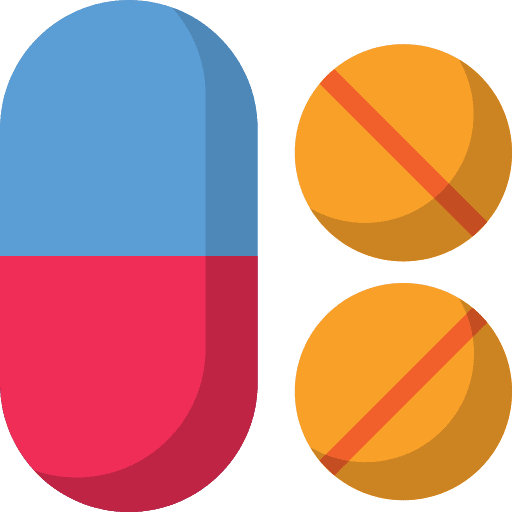 Capsules capsule healthcare and medical tablet icon
