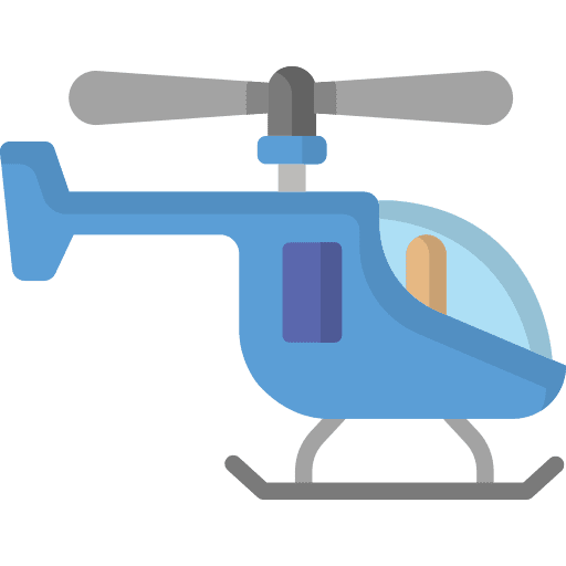 Helicopter aircraft transportation helicopter icon
