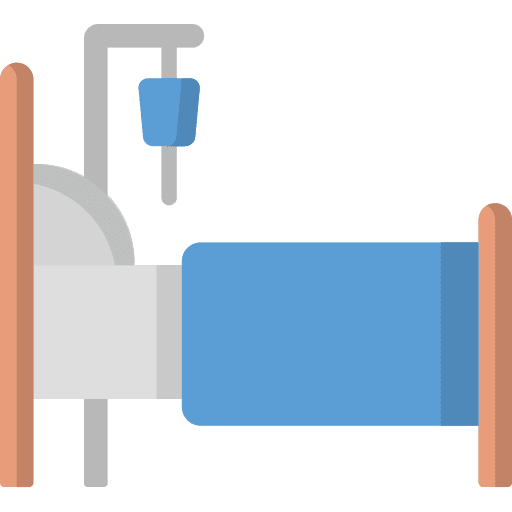 Hospital bed furniture furniture and household hospital bed icon