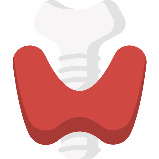 Tiroid anatomy organ body parts icon