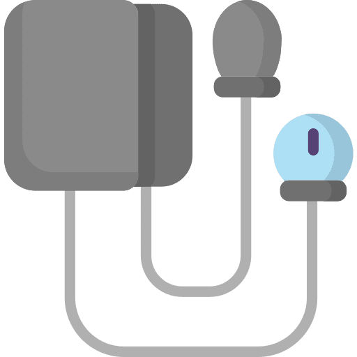 Blood pressure medical equipment sphygmomanometer pressure icon