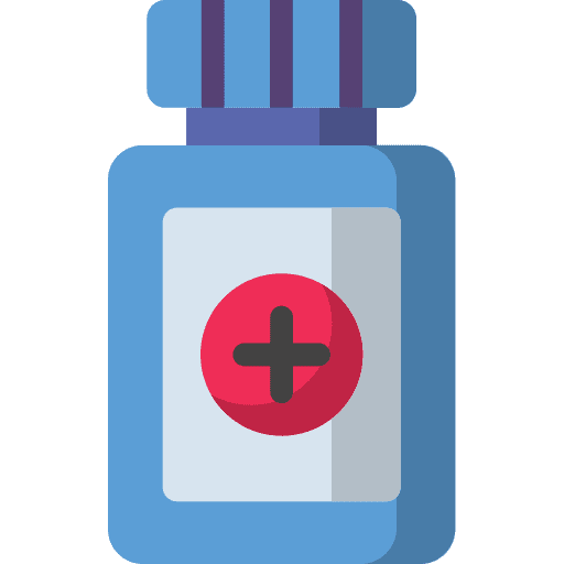 Medicine healthcare and medical bottle capsules icon