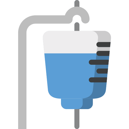 Transfusion medicine hanging healthcare and medical icon