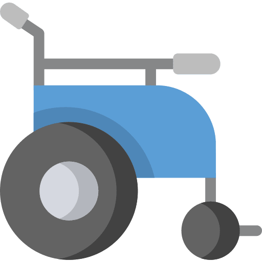 Wheelchair handicapped transport transportation icon