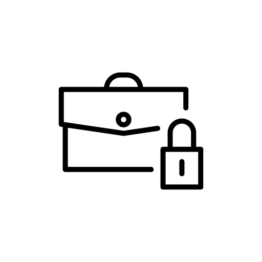 Document documents portfolio suitcase icon