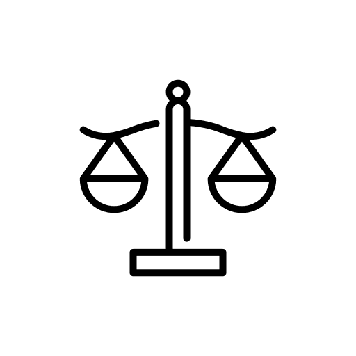 Law balance laws justice icon