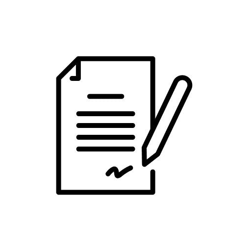 Legal regulation law contract icon