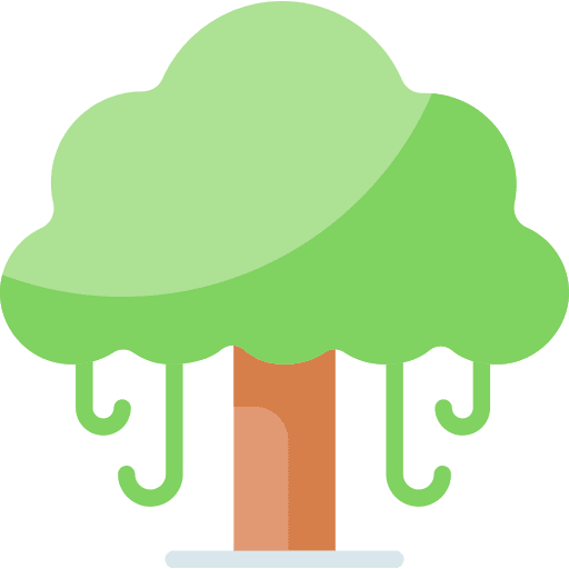Tree botanical nature garden icon