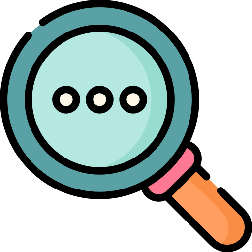 Search magnifying glass app ios icon
