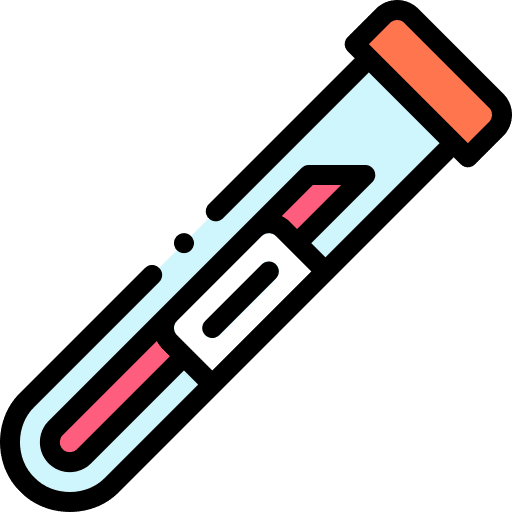 Blood test chemistry blood tube blood sample icon Blood test chemistry blood tube blood sample icon