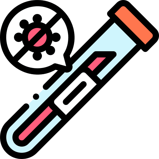 Blood test infectious disease covid 19 contagious illness icon