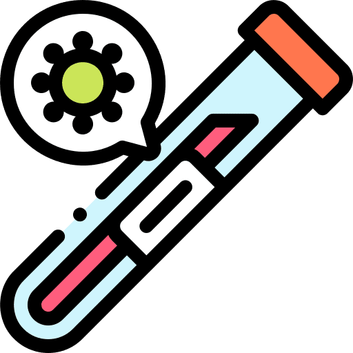Blood test quarantine 2019-ncov pandemic icon