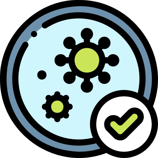 Coronavirus result healthcare and medical test icon Coronavirus result healthcare and medical test icon