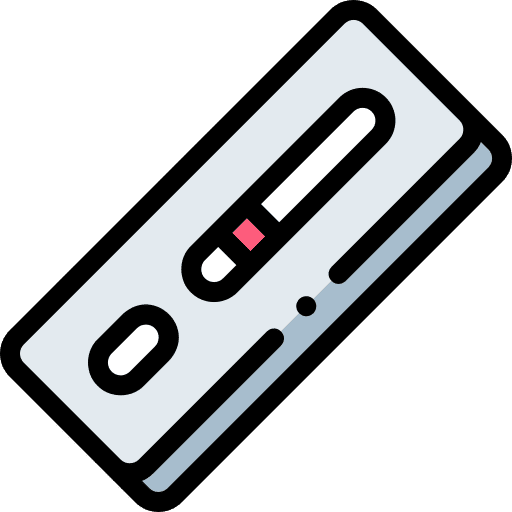 Swab test tube test nasal icon Swab test tube test nasal icon