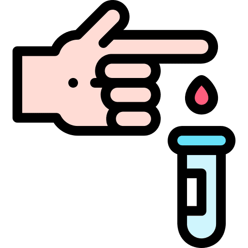 Blood test blood test finger coronavirus icon Blood test blood test finger coronavirus icon