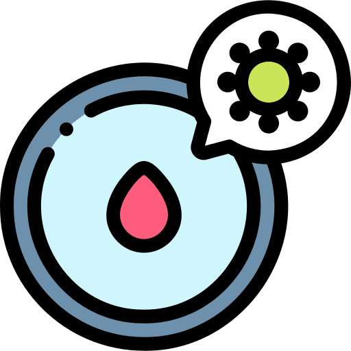 Blood test infectious disease coronavirus pandemic icon Blood test infectious disease coronavirus pandemic icon