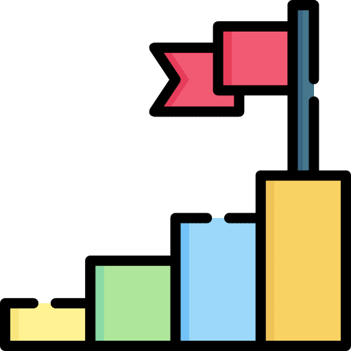 Career flag progress career icon