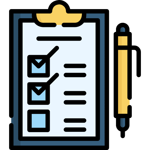 Check list files and folders check list appraisal icon