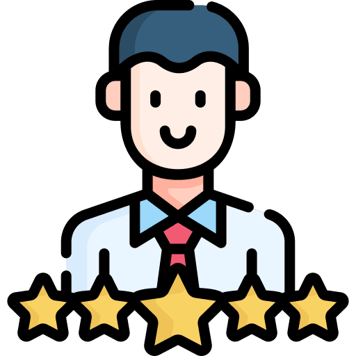 Rating customer experience rating job offer icon