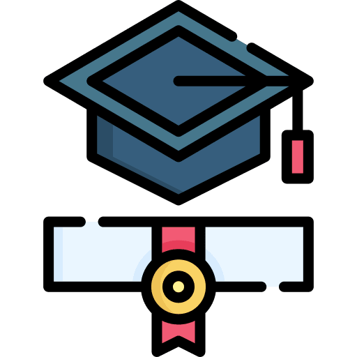 Diploma graduation graduate scroll icon