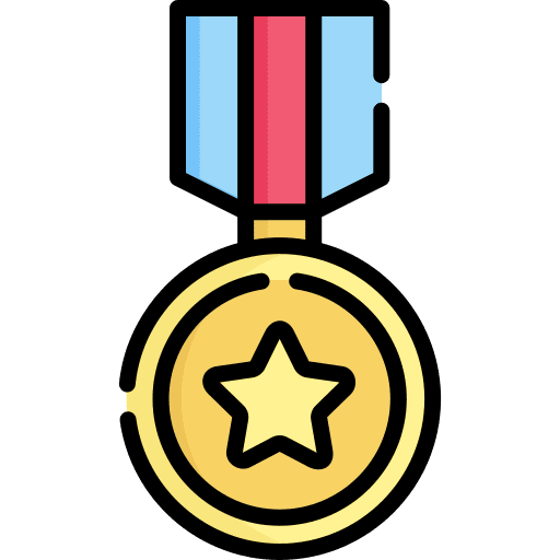 Medal star reward award icon