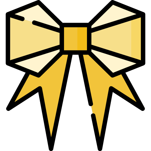 Bow art origami folding icon