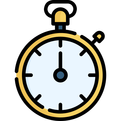 Chronometer hours clock timer icon
