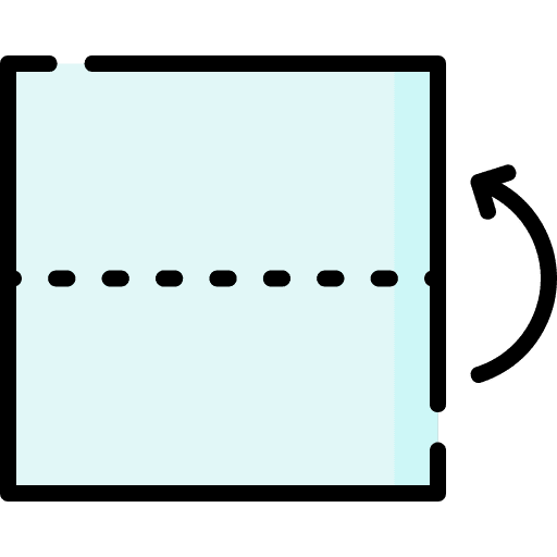 Origami art and design craft art icon