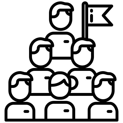 Team leader man boss teamwork icon